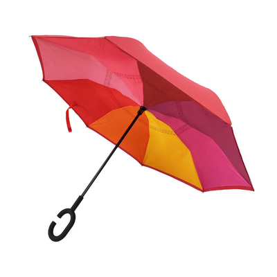 23-calowy ręczny otwarty dwuwarstwowy parasol odwrócony