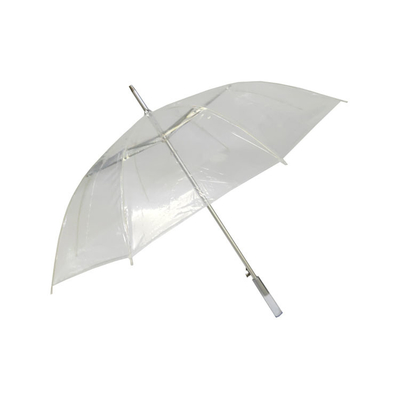 Otwórz się automatycznie, nieprzepuszczalny wiatr, ramka z aluminium, przezroczysty parasol deszczowy, 23 cali