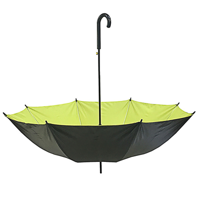 Czarny UV PROOF Pongee Auto Open Stick Parasole średnica 105cm