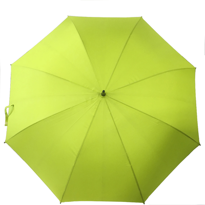Wiatroodporny czarny kompaktowy parasol golfowy / kompaktowy płaszcz deszczowy z prostą uchwytem