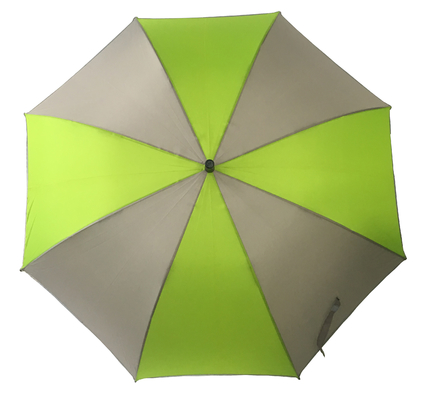 Szczupły czarny, prosty, z rękojeścią, parasol do golfa
