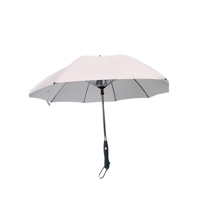 Zastosowany kolor Logo Pongee Outdoor Fan Parasole Stalowe szczotkowanie ramy z włókna szklanego