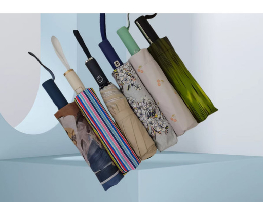 UPF 50 Auto otwarte / zamknięte Pongee UV parasol plażowy 23 cali 12 żebra