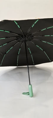 UPF 50 Auto otwarte / zamknięte Pongee UV parasol plażowy 23 cali 12 żebra