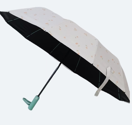 UPF 50 Auto otwarte / zamknięte Pongee UV parasol plażowy 23 cali 12 żebra