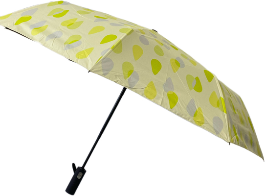 3 Składane drukowanie cyfrowe Czarny płaszcz UV 190t Pongee Windproof Rain Parasol