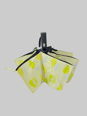 3 Składane drukowanie cyfrowe Czarny płaszcz UV 190t Pongee Windproof Rain Parasol