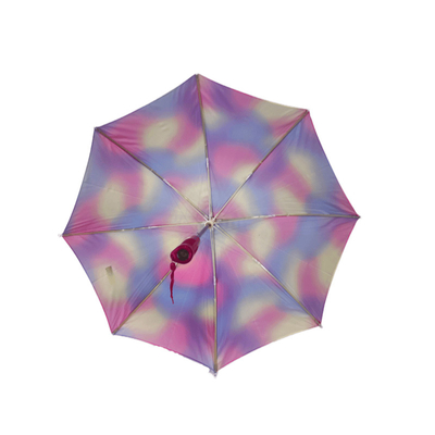 19 cali Stalowe Włókno Szklane Windproof Pongee Kolorowe LED Bezpieczne latarka parasol