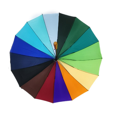 30 cali Chromatic mens Golf parasol Metalowy wał drewniany obsługiwany z drukiem transferem ciepła