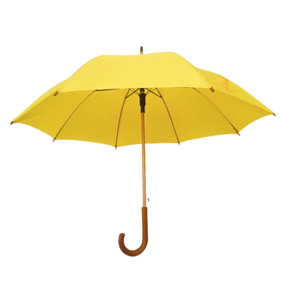 Wysokiej jakości 23 cali Windproof Auto Open Stick Parasole z drewnianym wałem i włóknem szklanym