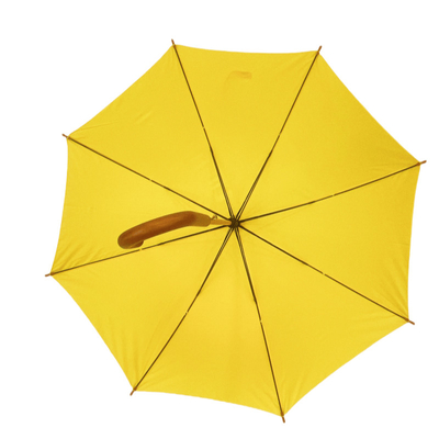 Wysokiej jakości 23 cali Windproof Auto Open Stick Parasole z drewnianym wałem i włóknem szklanym