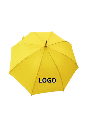 Wysokiej jakości 23 cali Windproof Auto Open Stick Parasole z drewnianym wałem i włóknem szklanym