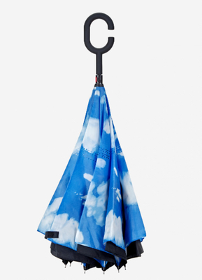 Odwracalny parasol z gumowym uchwytem