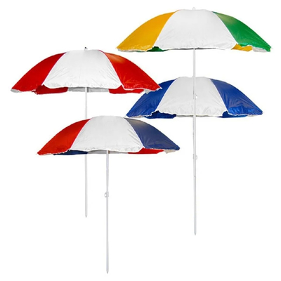 42-calowa metalowa parasola z srebrną powłoką