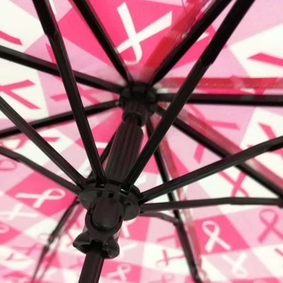 Kompaktny, lekki, otwarty parasol z trwałym wałem metalowym