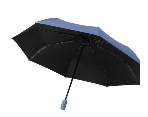 Całkowicie automatycznie otwiera i zamyka kompaktowy przenośny 3 składane włókna szklane wał przez 8 żebra parasol podróży
