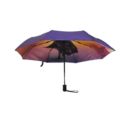 Automatyczny Windproof Travel Parasol Z Custom Logo Jasne Drukowanie Cyfrowe