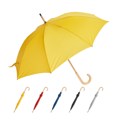 8-kręgowy oprawny parasol z drewnianym uchwytem