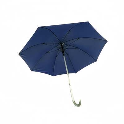 23calowy, lekki, superwietrzny, aluminiowy parasol z 210 ton tkaniny Pongee, 8 żebrów i 104 cm średnicy otwarcia.