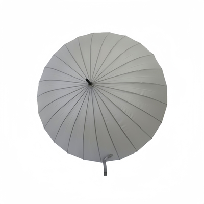 23-calowa, superwietrznoodporna, drewniana parasola z 190 tonami tkaniny Pongee, 24 żebra i 104 cm średnicy otwarcia.