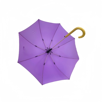 Trzymaj się sucho. 23 cali prosto drewniana ręcznik parasol Brolly z 8 żebrami.