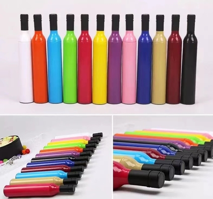 105 cm ręcznie otwarte specjalnie zaprojektowane buteleczki z winem parasol z srebrną powłoką