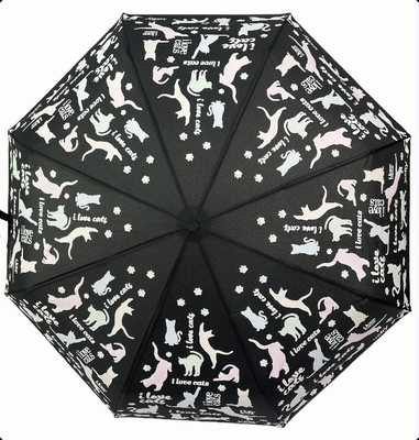 Wzdrowy parasol kreatywny magiczny zmieniający kolor gdy jest mokry