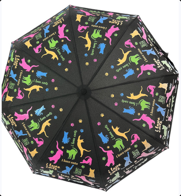 Wzdrowy parasol kreatywny magiczny zmieniający kolor gdy jest mokry