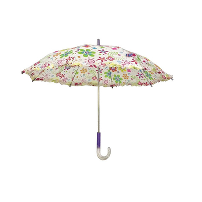 Kolorowy dziecięcy kompaktowy parasol z piękną tkaniną Pongee i łatwym przyciskiem otwierania/zamykania do szkoły i podróży