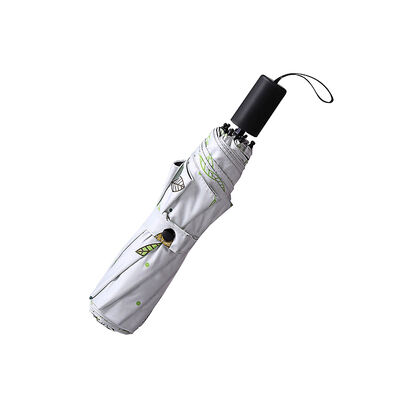 8 żeber Kompaktny składany parasol z otwartym automatycznie zamkniętym i samodzielnie wykonanym workiem do lekkiej ochrony przed deszczem