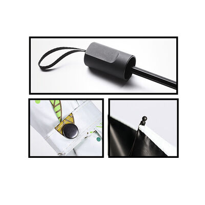 8 żeber Kompaktny składany parasol z otwartym automatycznie zamkniętym i samodzielnie wykonanym workiem do lekkiej ochrony przed deszczem