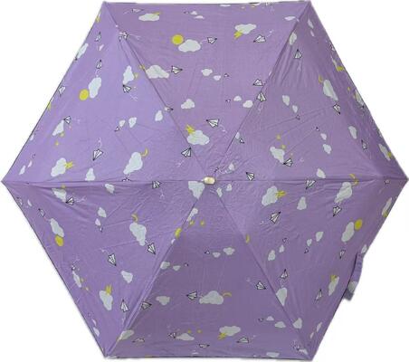 Classic Windproof 5-Fold Manual Umbrella, Black Coated Canopy, Business Gift with Custom Printing
