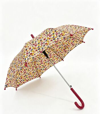 Uroczy kompaktowy parasol dla dziewczynek z nadrukiem własnego logo i średnicą otwarcia 69 cm, idealny do szkoły i na kemping