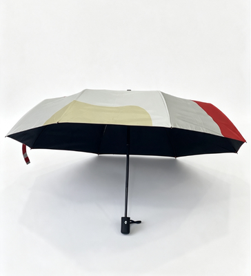 Stylowy Parasol Automatycznie Otwierany Kompaktowy z Dopasowanymi Kolorami, Czarna Powłoka Anty-UV, Wiatroodporny Składany Parasol na Codzienne Dojazdy i Kemping