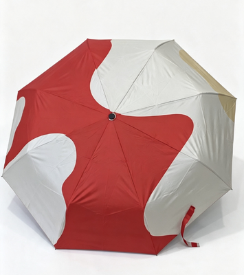 Stylowy Parasol Automatycznie Otwierany Kompaktowy z Dopasowanymi Kolorami, Czarna Powłoka Anty-UV, Wiatroodporny Składany Parasol na Codzienne Dojazdy i Kemping