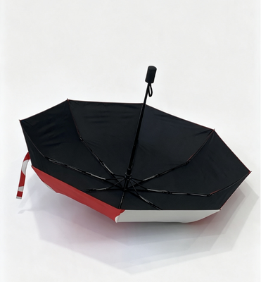 Stylowy Parasol Automatycznie Otwierany Kompaktowy z Dopasowanymi Kolorami, Czarna Powłoka Anty-UV, Wiatroodporny Składany Parasol na Codzienne Dojazdy i Kemping