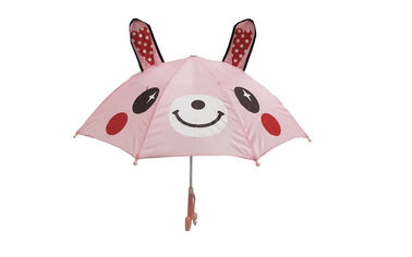 18 cali 3D Design Animal Kids Compact Umbrella Pink 10mm Metalowa rama wału