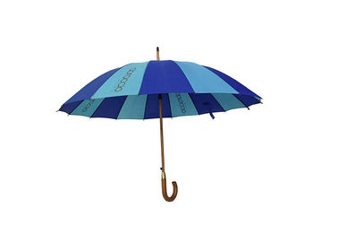 Drewniany parasol w kształcie litery J, Raines Parasol Drewniany uchwyt Wiatroodporna rama