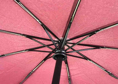 Składany parasol golfowy Pongee 25 cali 9 żeber Gumowy uchwyt z tworzywa sztucznego