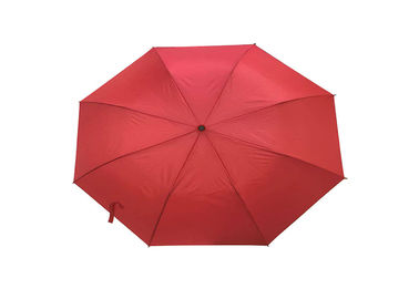 Czerwony, wiatroodporny, składany parasol 27 cali, mocny, wytrzymały na wietrzną pogodę