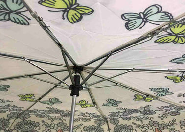 21-calowy 8-żebrowy składany parasol z poliestru / tkaniny pongee Dostosowane logo