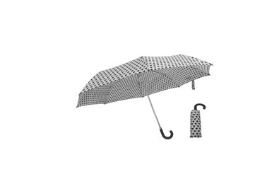 Lekki składany parasol, trzydzielny parasol Aluminiowa rama J Uchwyt