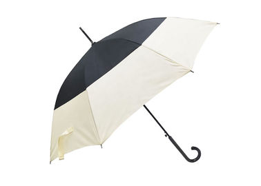 Automatyczny kompaktowy parasol z długim patyczkiem, prosty kość, 23 cale, mocny, wytrzymały