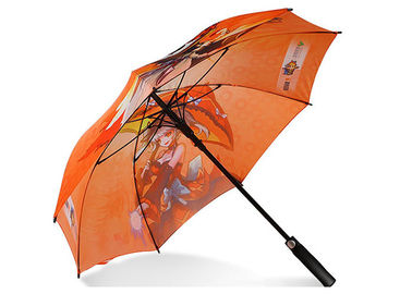 Mocne wiatroodporne parasole golfowe Dostosowane logo Druk termotransferowy