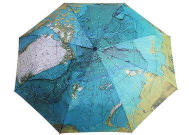 Dostosowany drukowany 3-krotnie parasol, mini automatyczny parasol na słońce lub deszcz