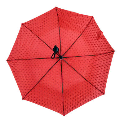 34-calowy, składany, kompaktowy parasol golfowy z metalowymi żebrami