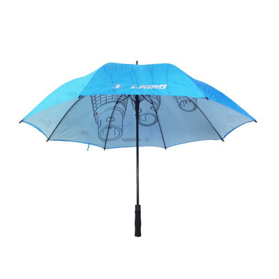 Wiatroodporny 19-calowy kompaktowy parasol golfowy z 6 metalowymi żebrami