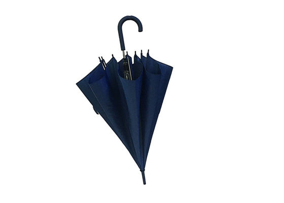 Plastikowy uchwyt w kształcie litery J, automatyczny parasol Pongee