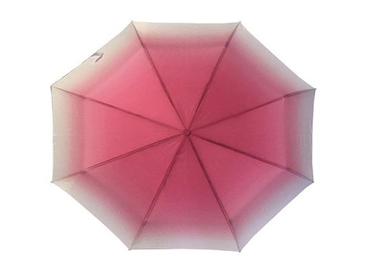 3 składany ręczny parasol z uchwytem J z nadrukiem termotransferowym
