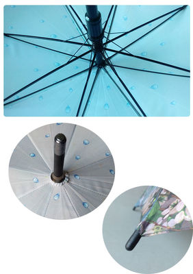 8mm metalowy wałek wiatroodporny prosty parasol dla kobiet